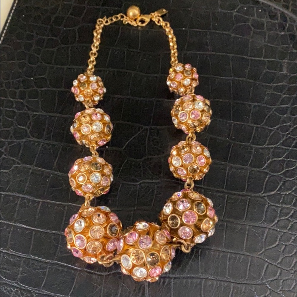 Kate Spade Statement Necklace crystal orbit